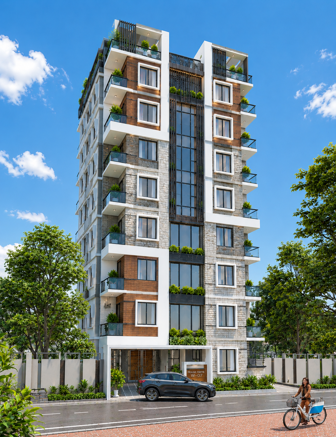 8 Story High Rise Building Design
